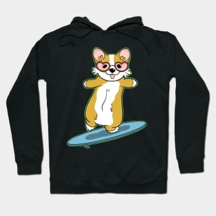 Corgi Surfer Hoodie